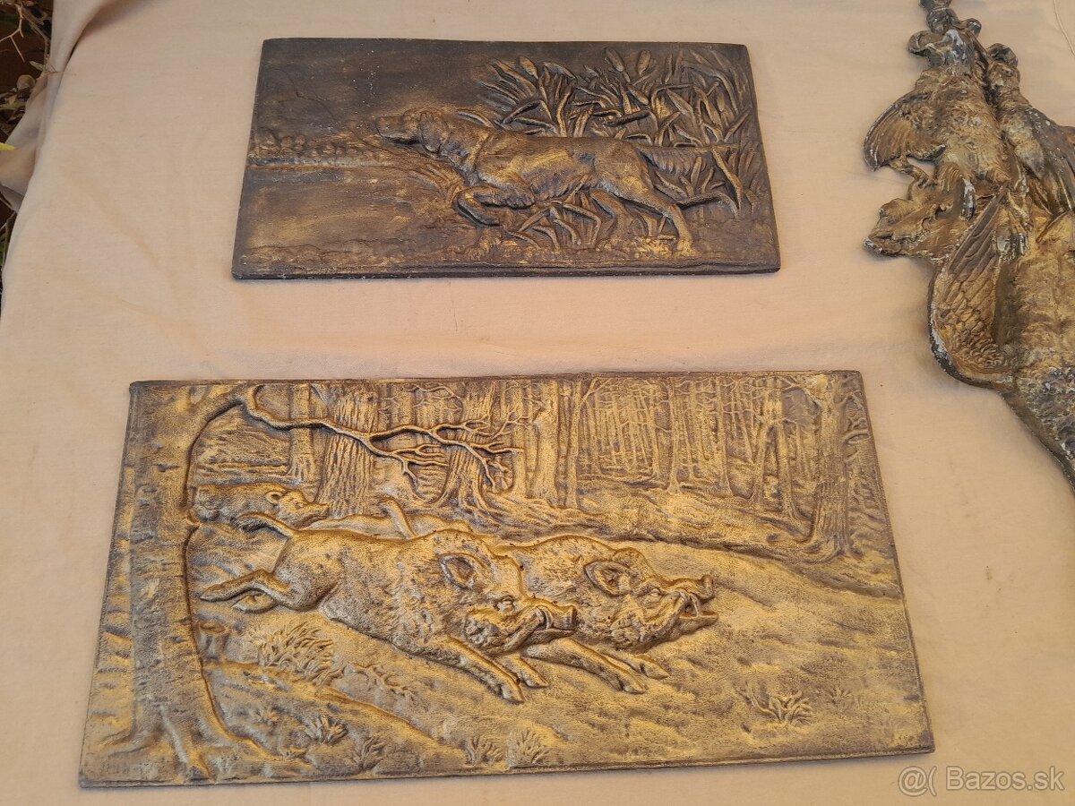 Liatinové ozdobné taniere. - 8