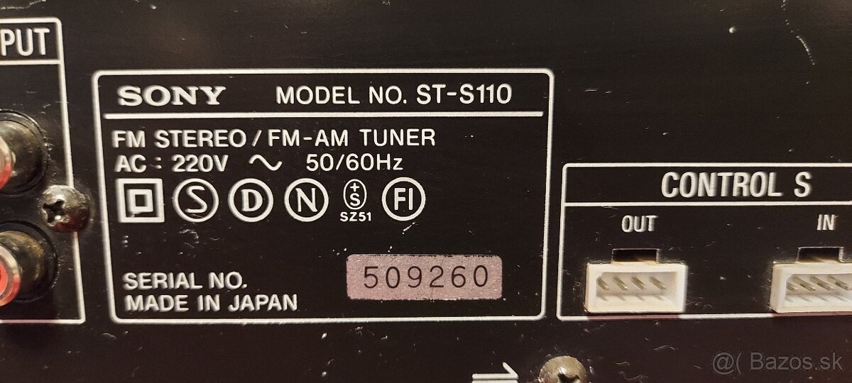 Predám vintage tunery Sony a Technics - 8