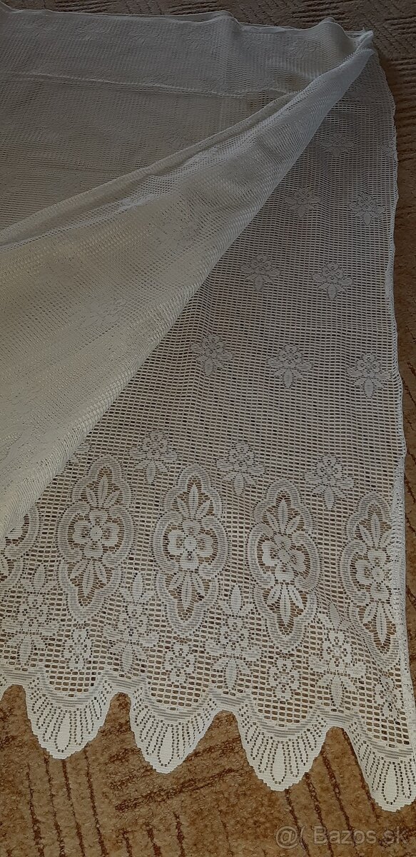 Záclony – biele, vzorované, mix - 8
