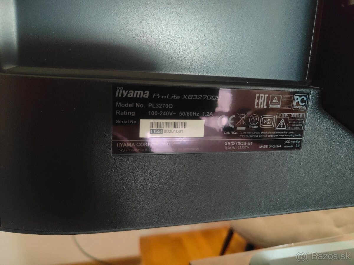 Monitor iiyama 32' - 2K IPS Pivot - 8