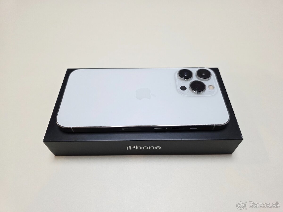 Predám Apple Iphone 13 PRO 128GB SILVER ,BATERKA 100% - 8