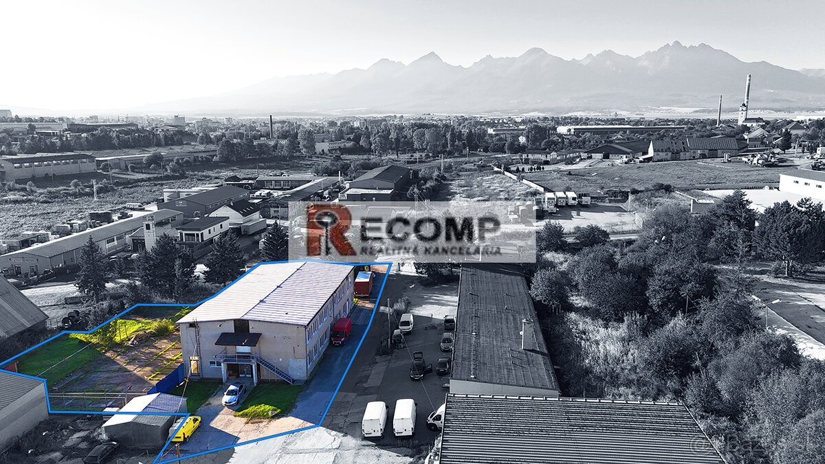 2-podlažná hala s pozemkom 2795 m2 a potenciálom rozvoja v P - 8