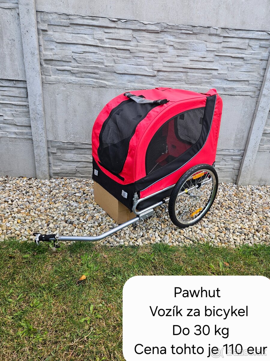 Viaceré vozíky za bicykel pre psy Pawhut a Kesser - 8