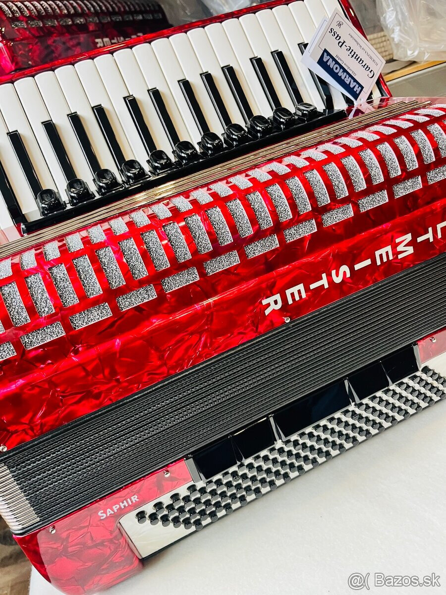 Predám NOVÝ akordeón WELTMEISTERS SAPHIR 120 BASOVÝ - 11/5 - 8