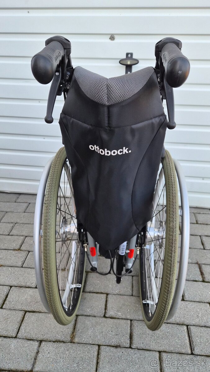 invalidny vozík 37cm pridavne brzdy pre asistenta - 8
