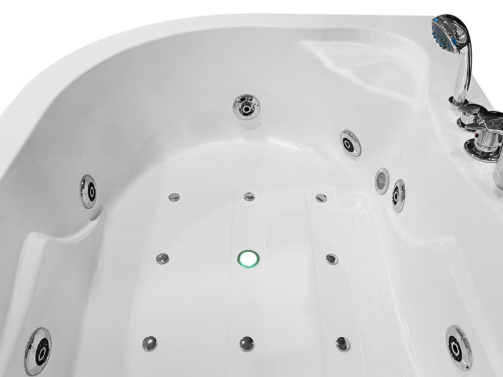 M-SPA - 0205 Pravá kúpeľňová vaňa s hydromasážou 170 x 115 x - 8