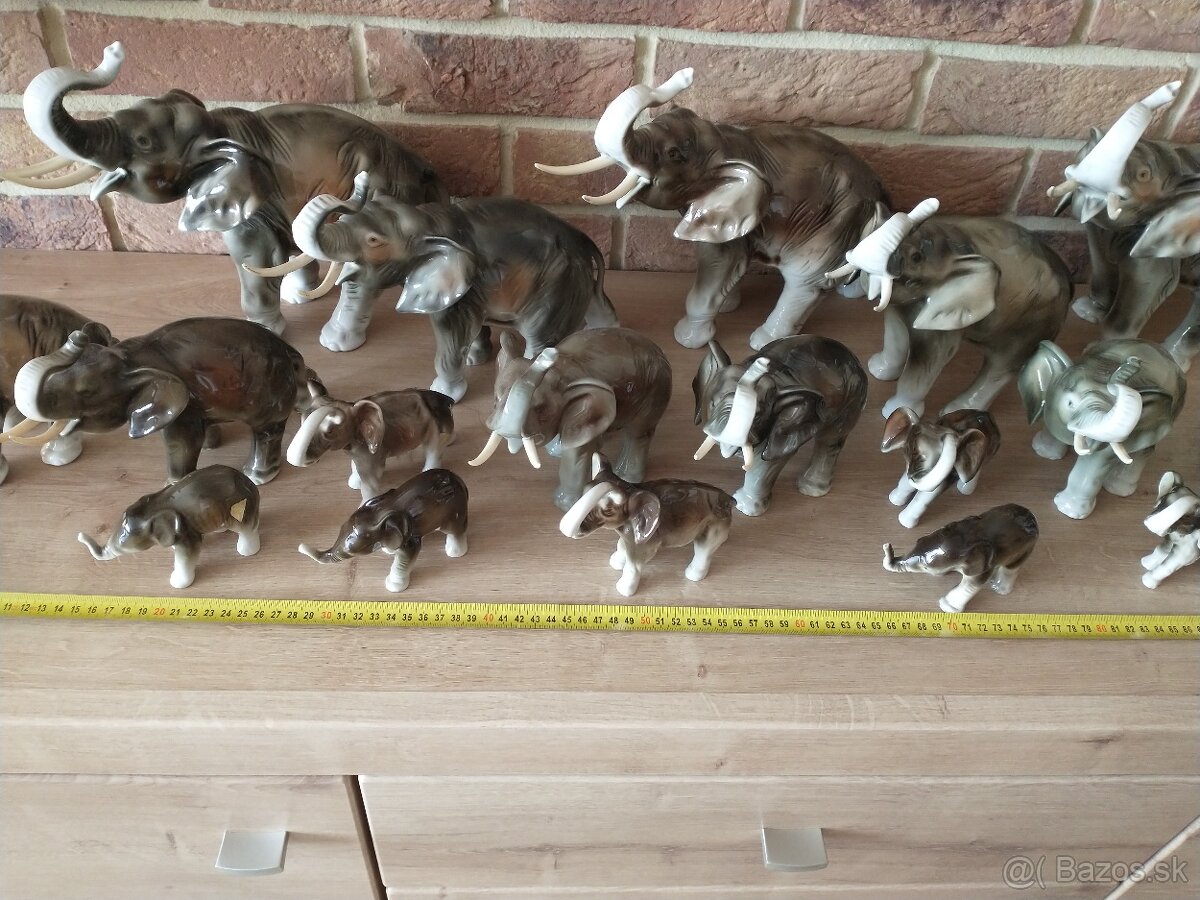 slon, slony, sloníci royal dux, kameň ónyx - 8