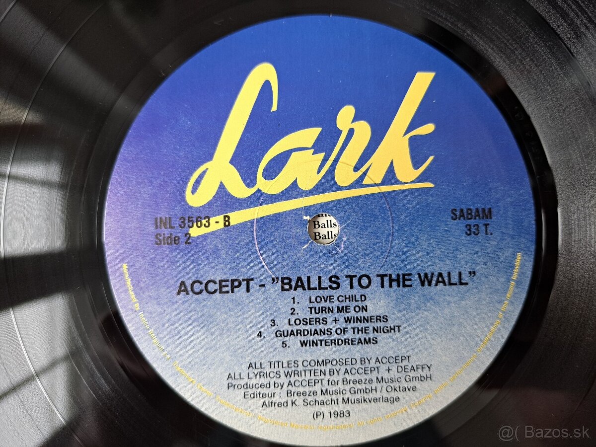Lp ACCEPT - Balls to the Wall - 8