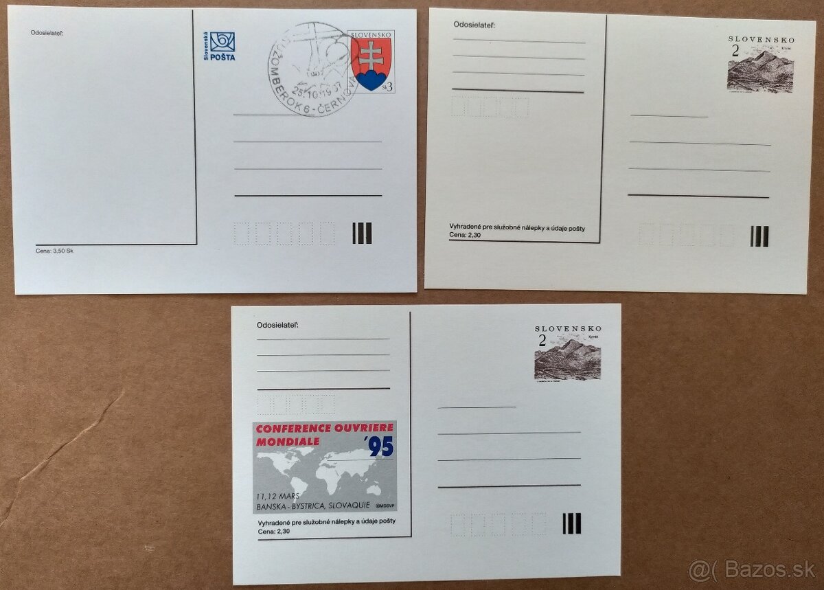 Známky - Súbor 10.ks poštových lístkov a aerogram.. - 8