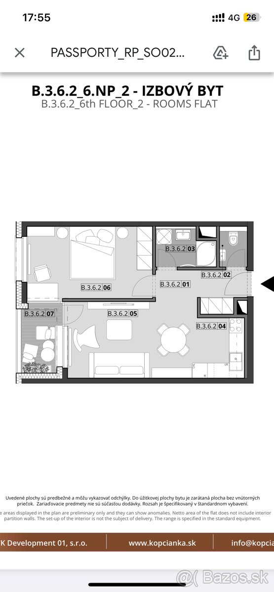 2-izbový elegantne zariadený byt v novostavbe na prenájom - 8