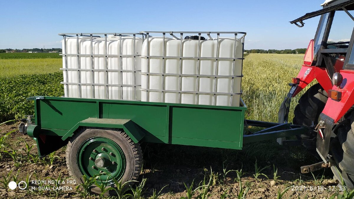 Vlečka, ibc barel 1000l - 8