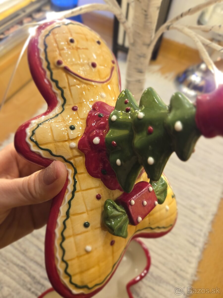 Krásna keramická vianočná dóza - 8