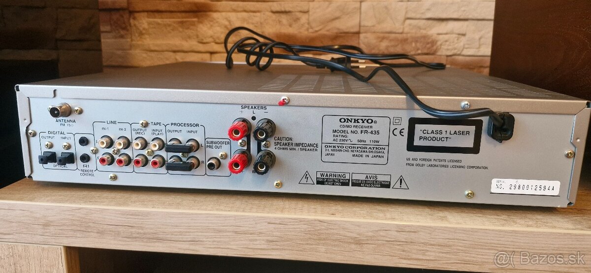 Predám ONKYO FR-435 – CD/MD Receiver + 5ks MD - 8
