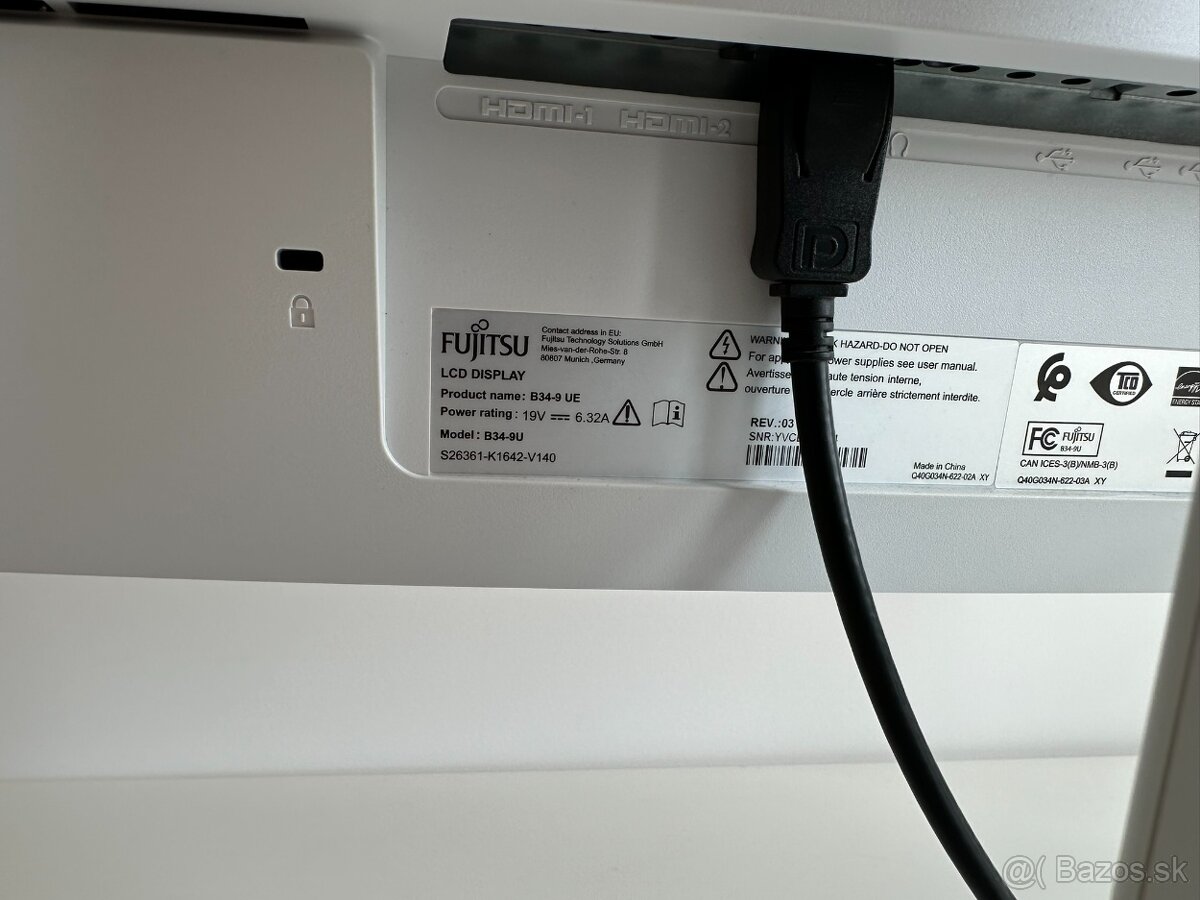 Fujitsu B34-9 UE Ultrawide Curved Monitor 34" 100Hz - 8