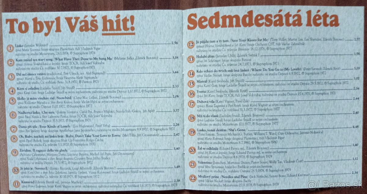 Predám 3 x CD To byl Váš hit - 8