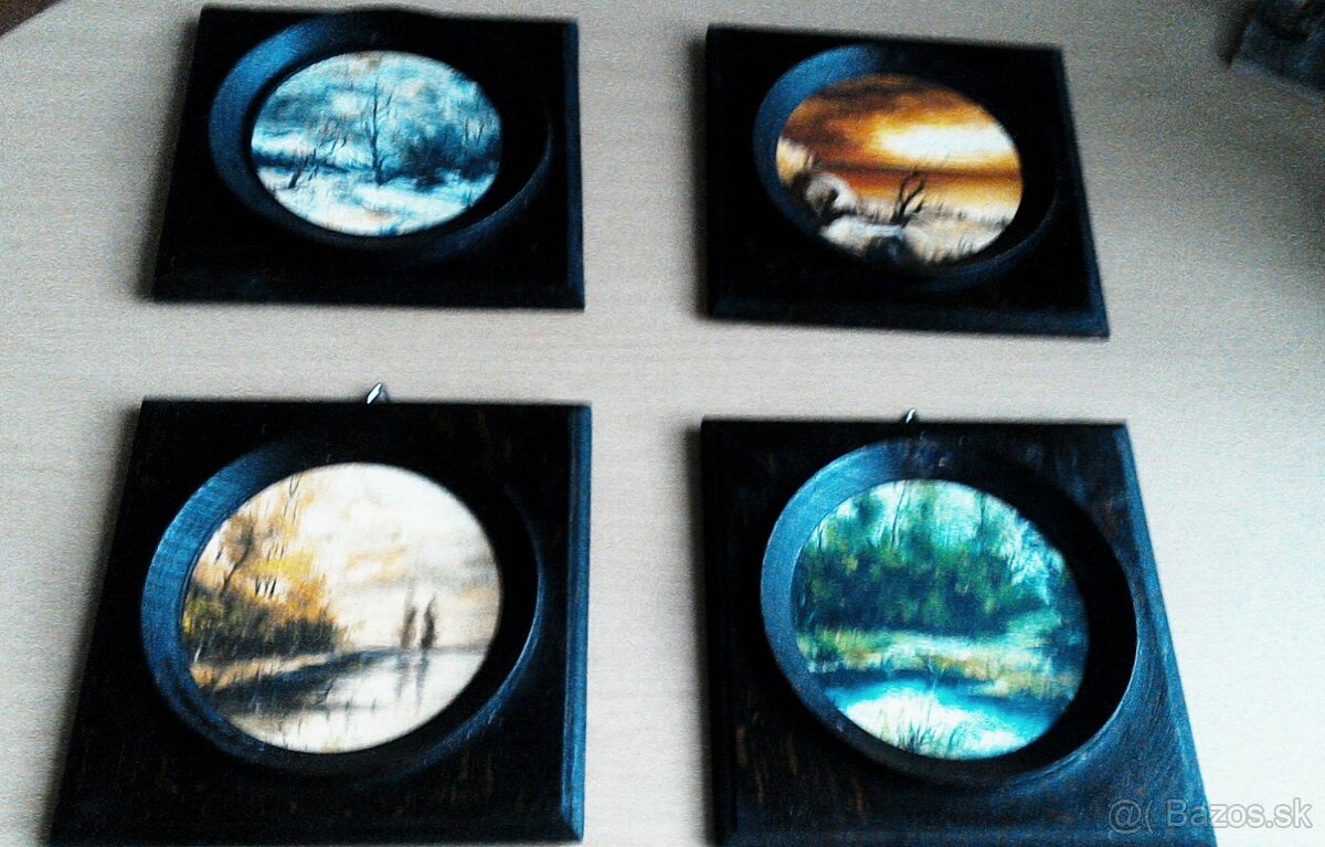 Predaj Olejomaľby kvetov a kópií portrétov v rámoch - 8