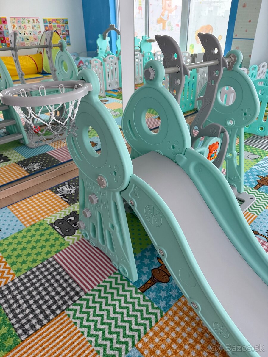 Detská šmykľavka s hojdačkou - 8