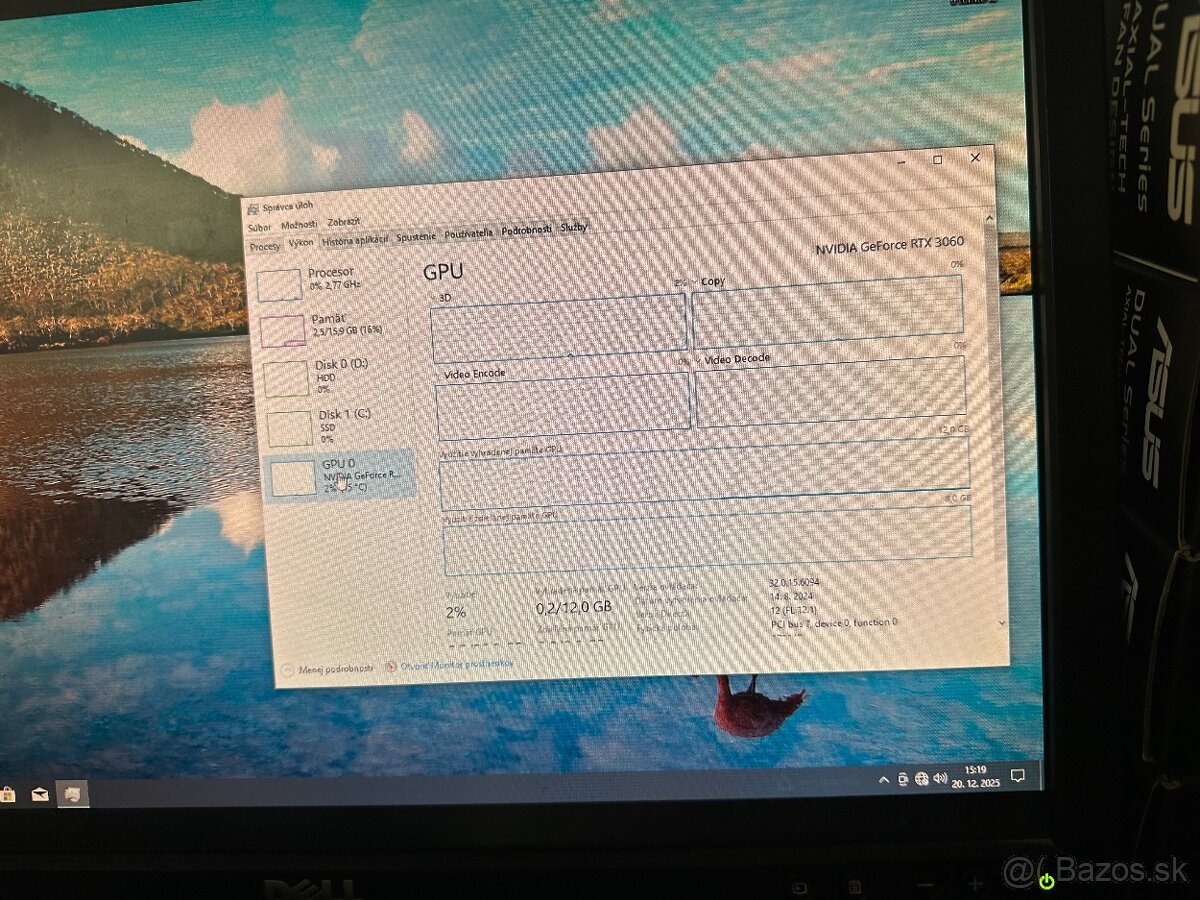 Ryzen 9 3900x / RTX 3060 / 16GB RAM - 8