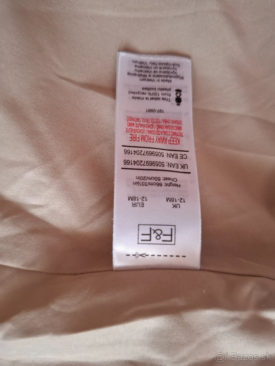 Kožušinkový kabátik F&F 12-18 mes - 8