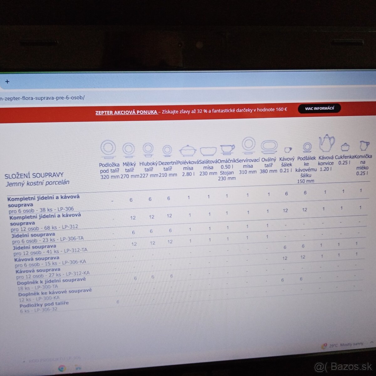 Zepter obedová súprava Flora - 8