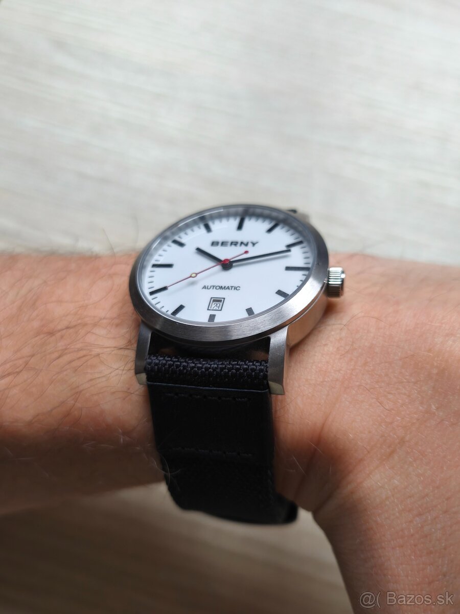 Štýlové minimalistické Automatické hodinky BERNY - Komplet - 8