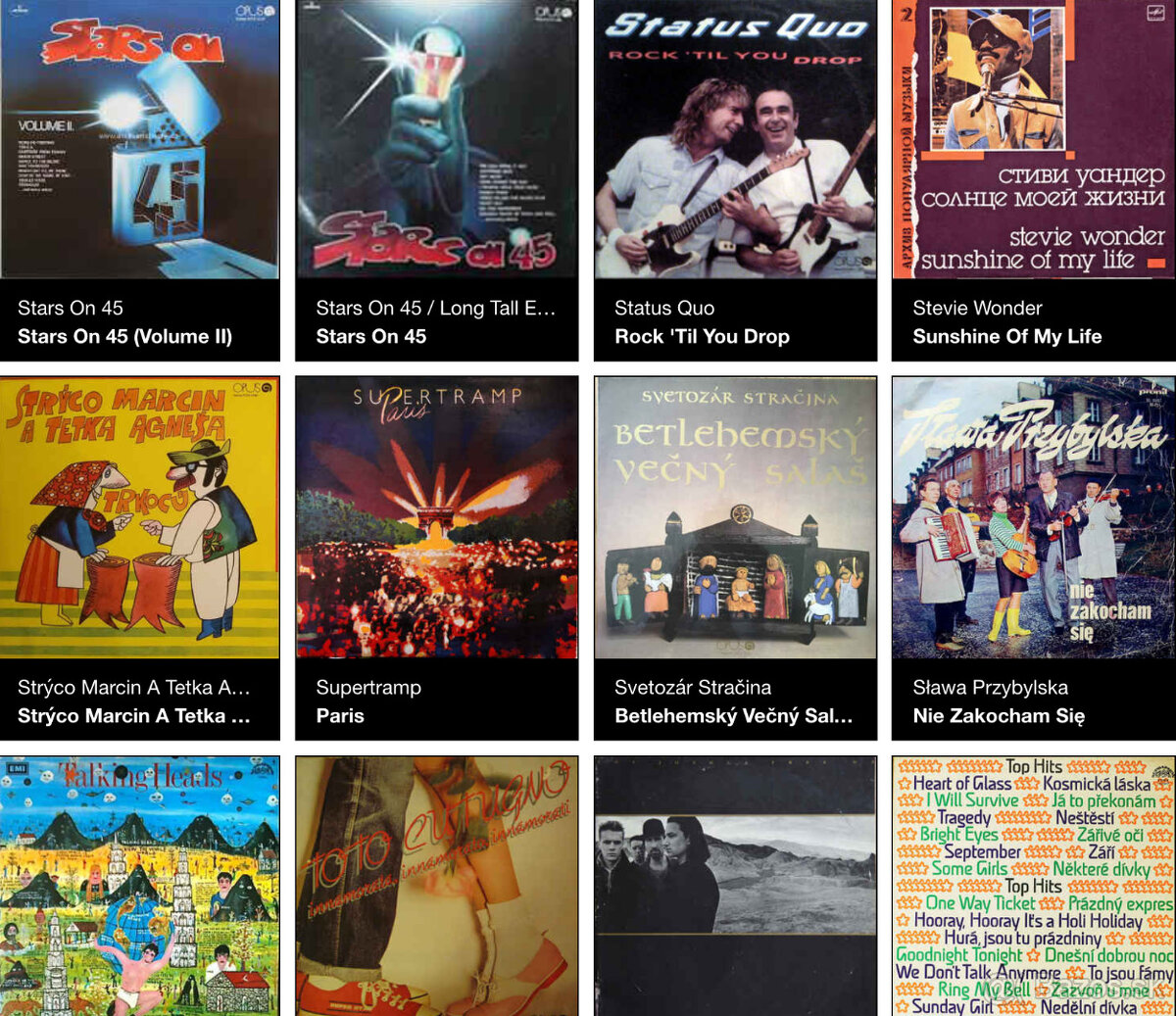 VINTAGE VINYL- LP PLATNE 1 - 8