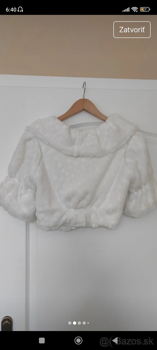 Kožušinkova bundička k šatám. - 8