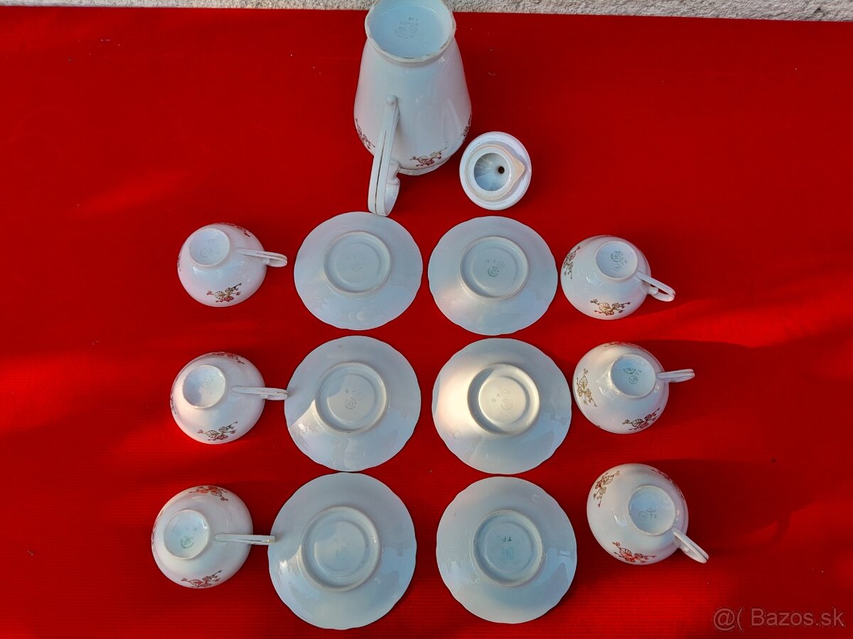 Kávová porcelánová súprava Olympia. - 8