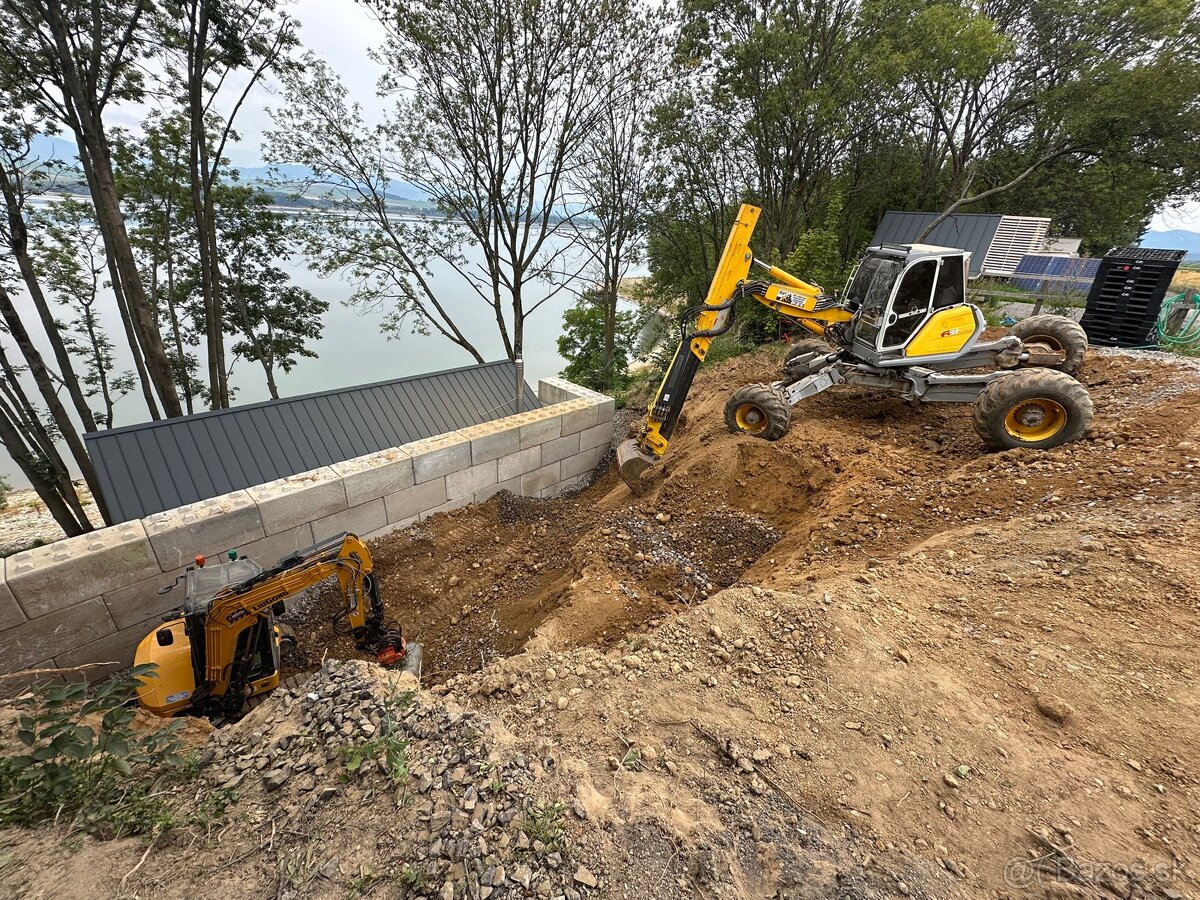 Práce strojom Menzi Muck A91F 4x4 - 8