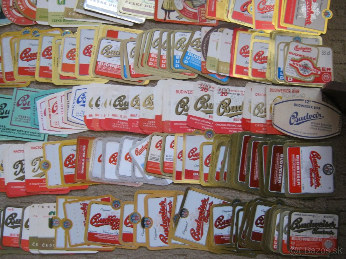 sbírka pivní etikety Budvar České Budějovice 1052ks etiket - 8