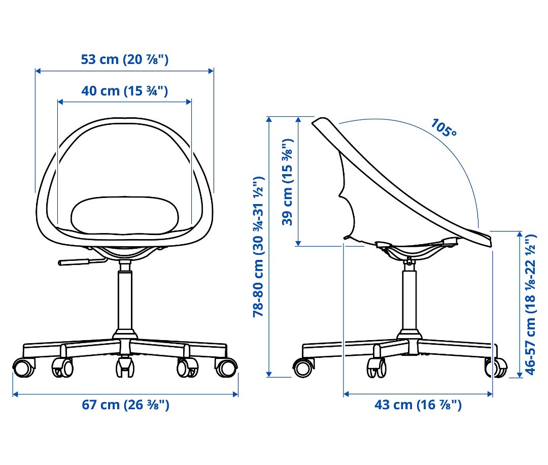 Stolicka Ikea Loberget biela - 8