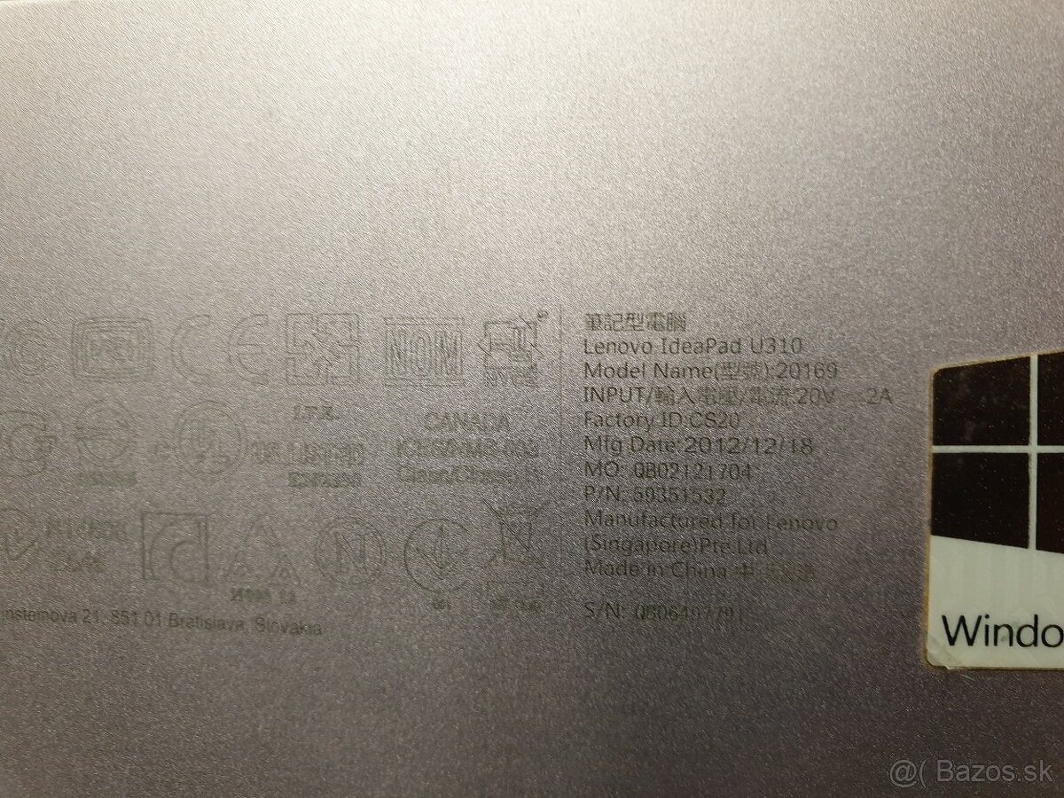 Notebook LENOVO - SSD + HD - 8