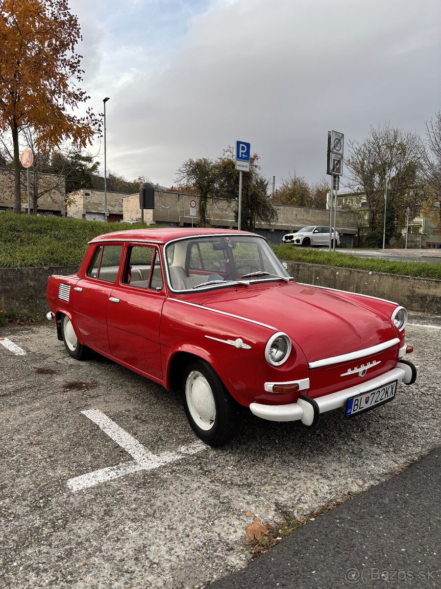 Škoda 1000MB, biele SPZ - 8