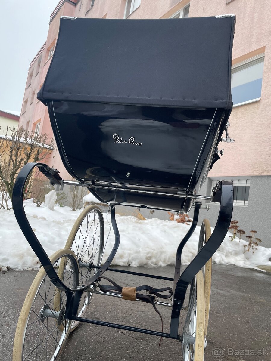 Vintage anglicky Silver cross - 8