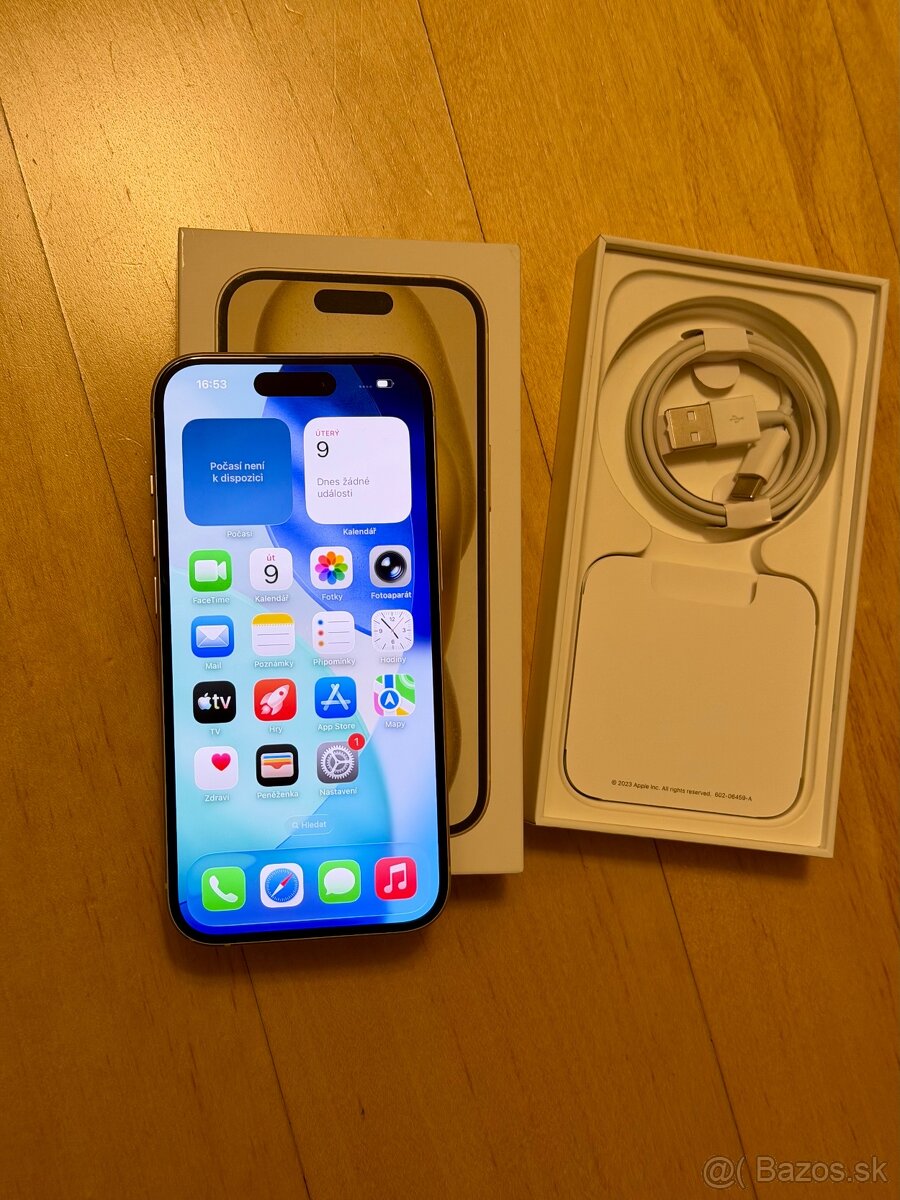 iPhone 15 Žlutá BATERIE 100% TOP - 8