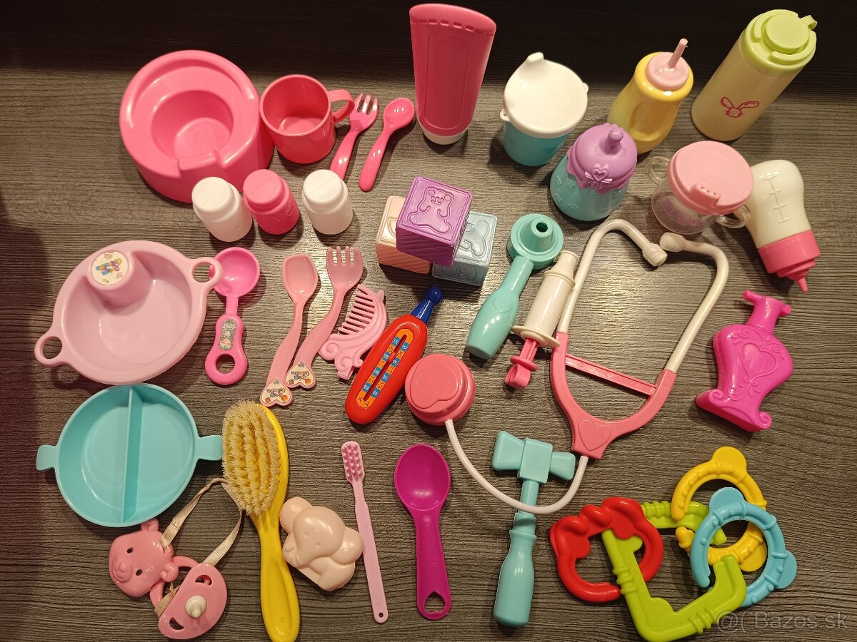 Kočík pre bábiku + rôzne doplnky - 8