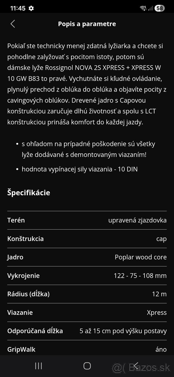 Damske lyze Rossignol 152cm - 8