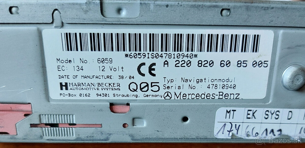 Mercedes W215, W220 audio - 8