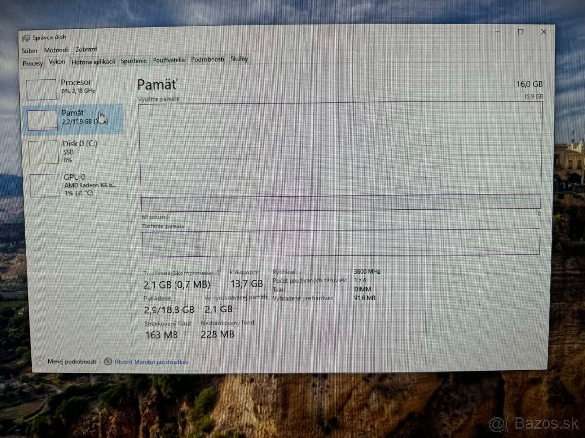 Herné PCčko Ryzen 5 3600/ RX 6650 XT/ 16GB/ 500gb NvMe - 8