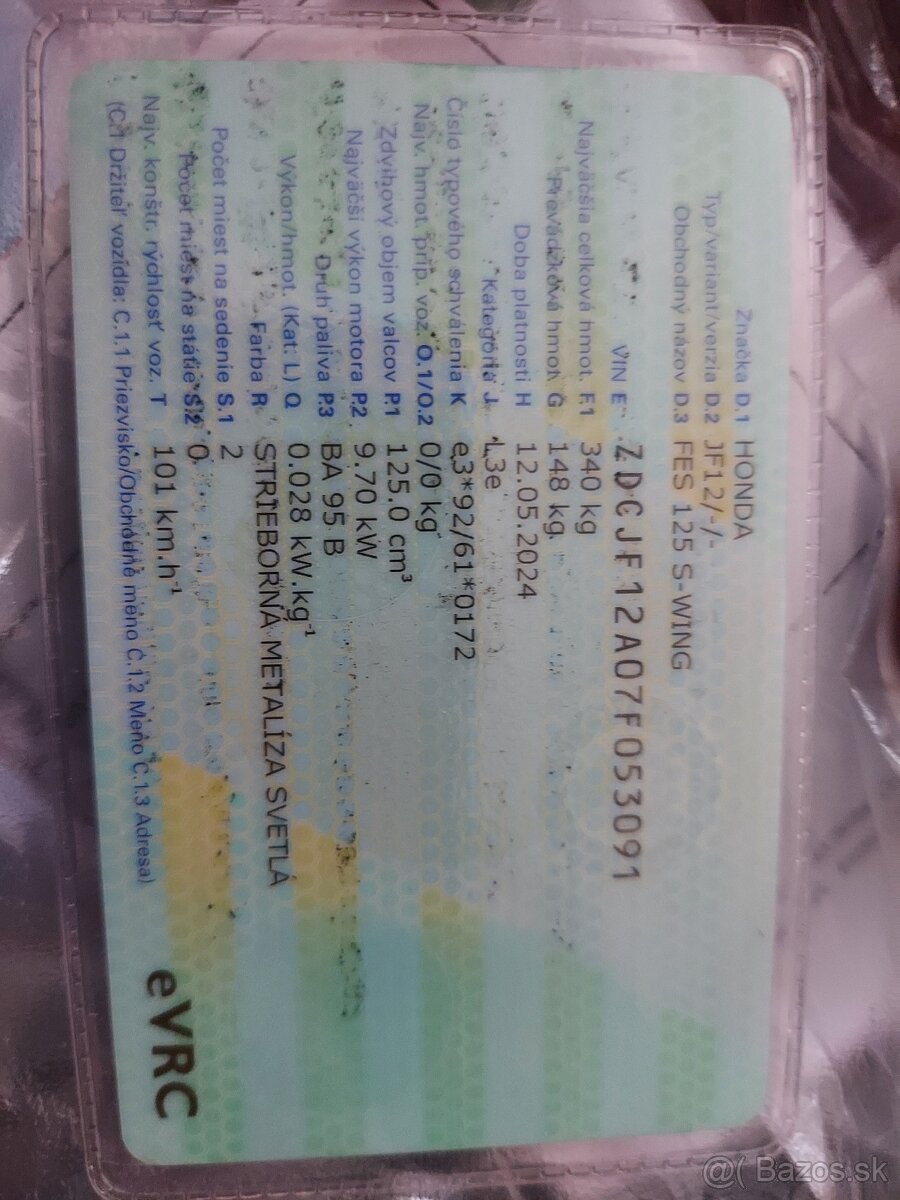 predam vymenim Honda S-wing 125 skuter stačí vodičsky B - 8