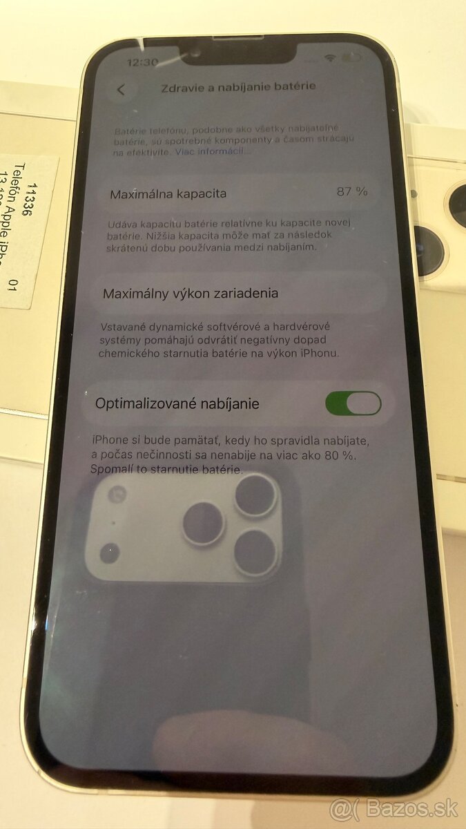 Predám iPhone 13 128GB Starlight (biely) - 8