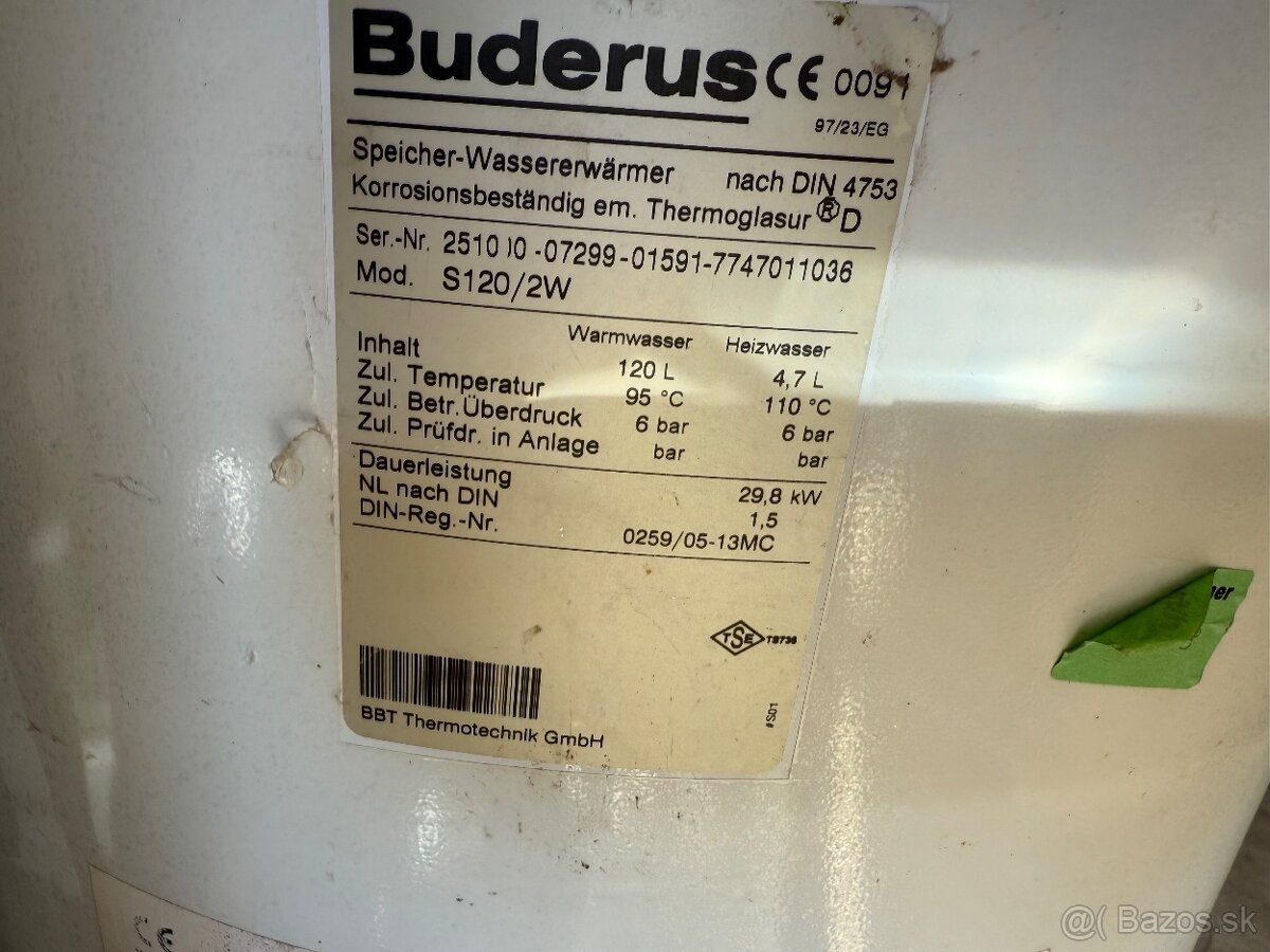 Predám boiker 120l zásobník TUV - 8