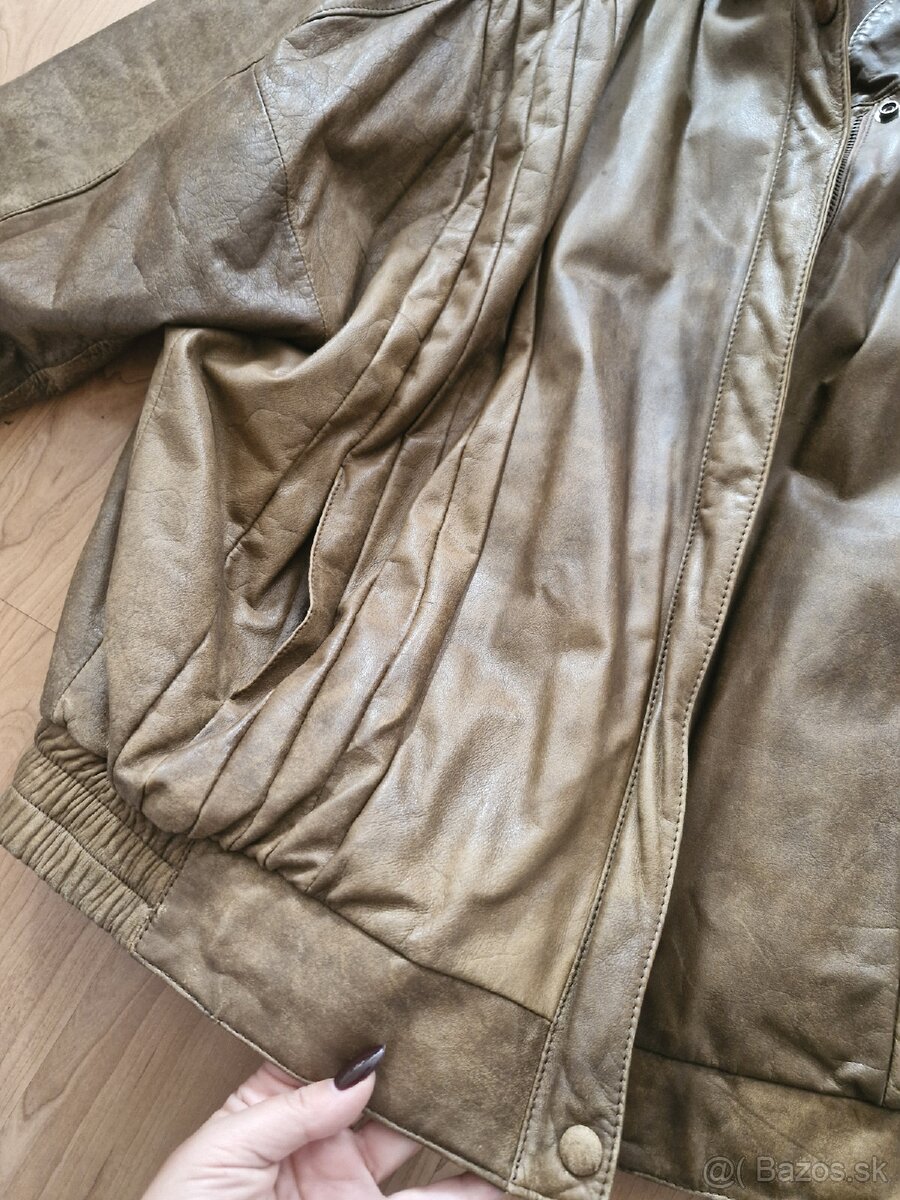 Vintage kožená bunda - 8