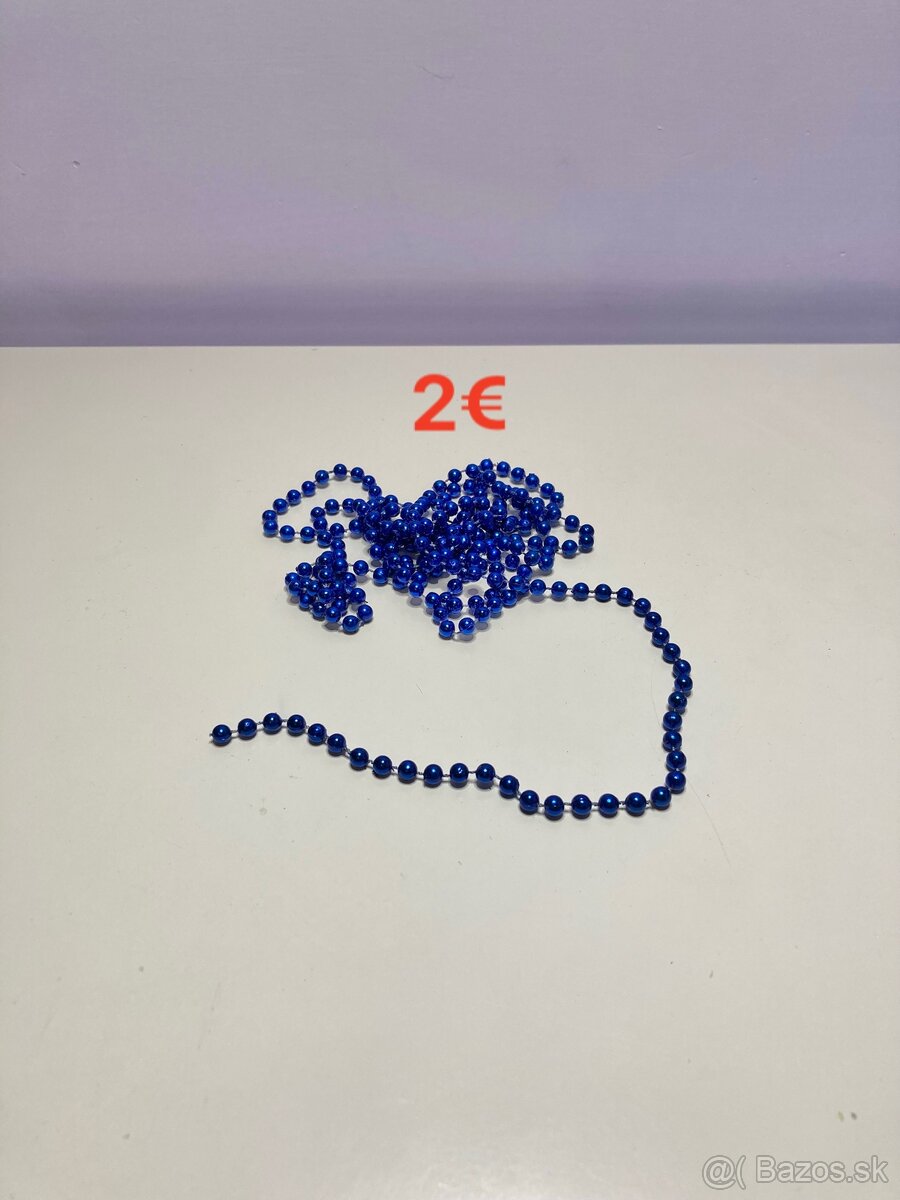 Vianočné ozdoby - modré - 8