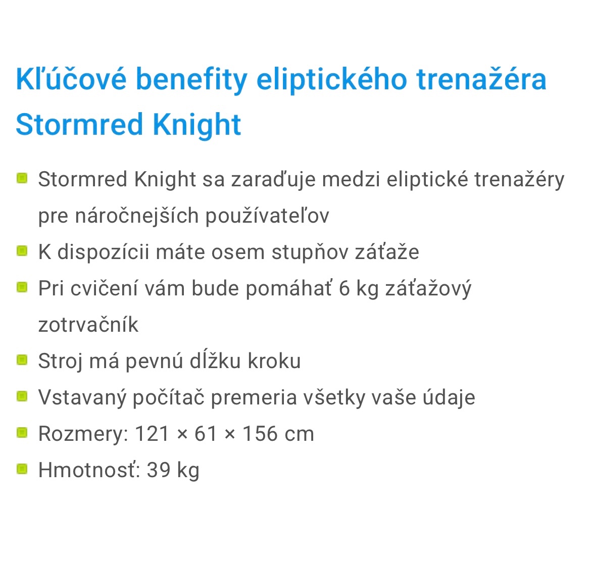 Elipticky trenažér Stormred Knight - 8