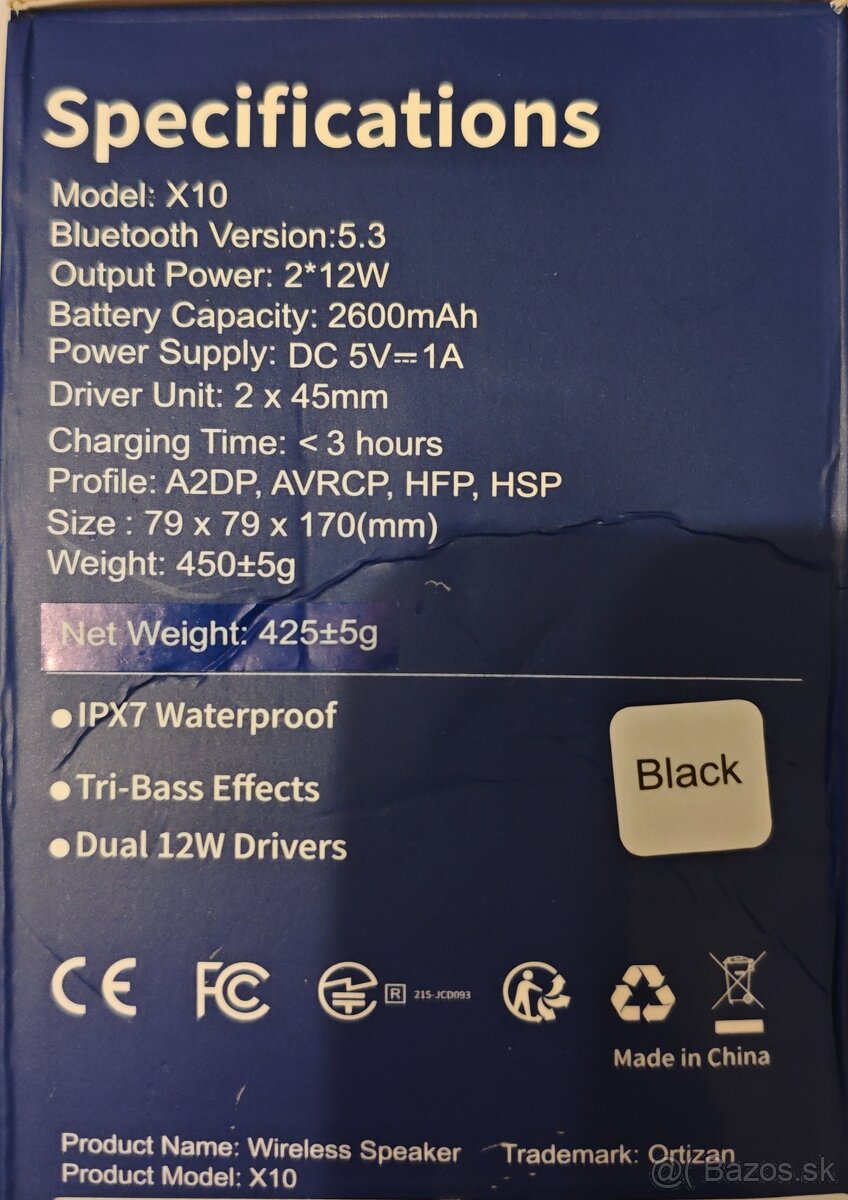 ORTIZAN X10 BLUETOOTH 24W - 8