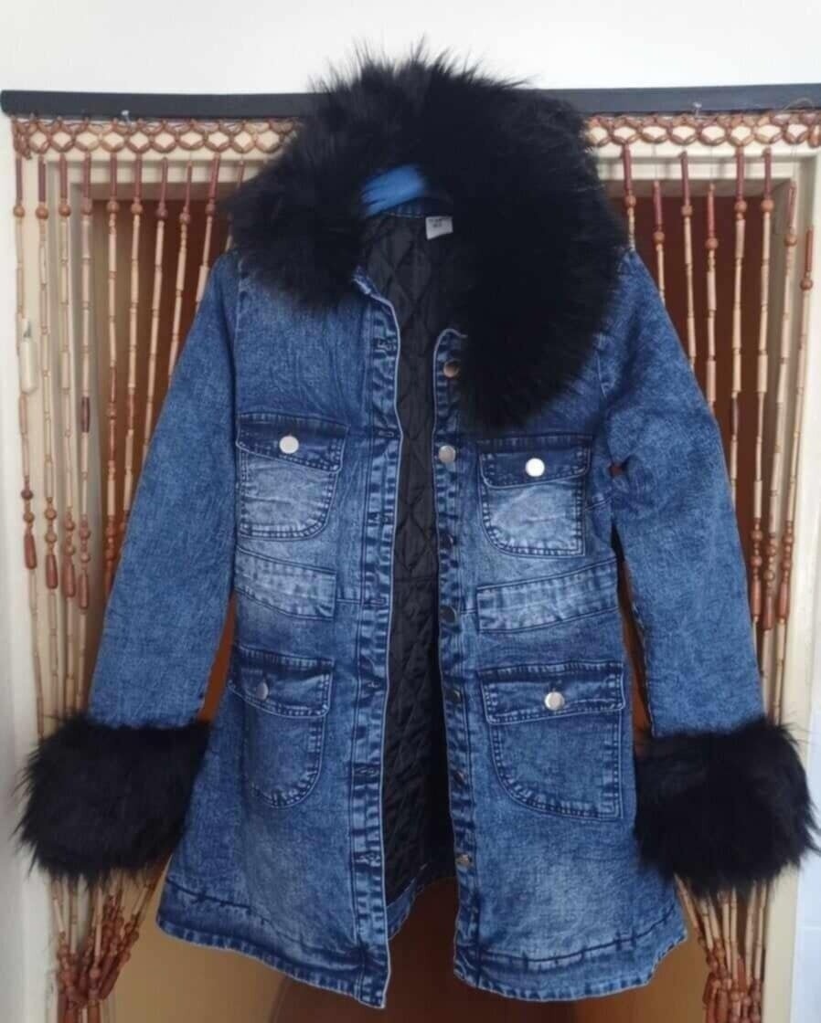 Krásny dámsky kabát jeseň/zima.plus darček - 8