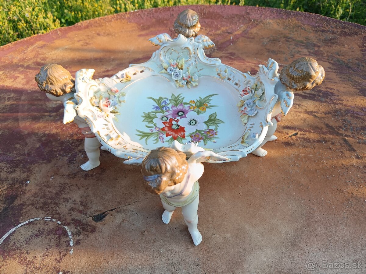 Starožitná misa s anjelmi - 8