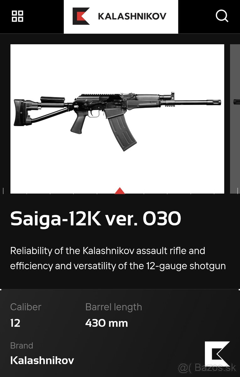 Kúpim brokovnicu SAIGA 12 - 8