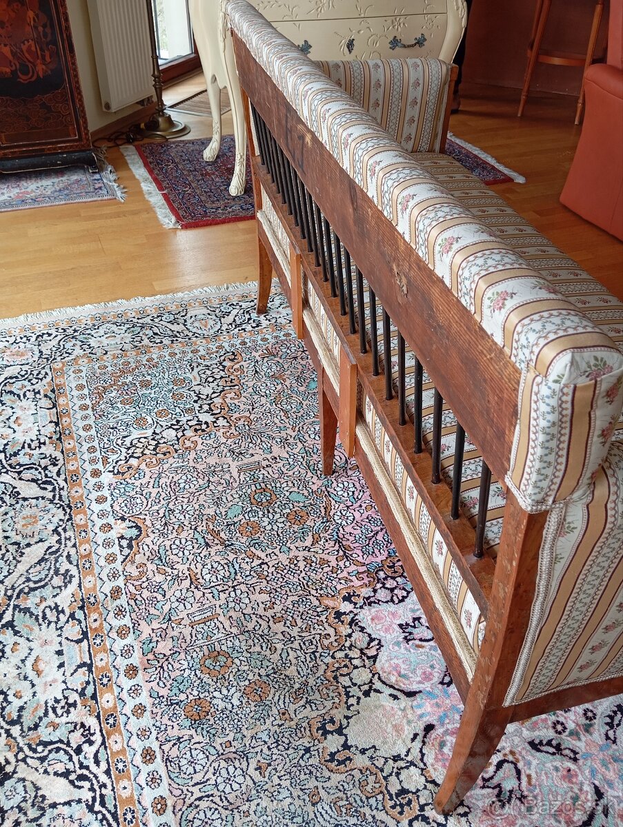 AKCIA ✨Vzácna Biedermeier lavica z r. 1830✨ - 8